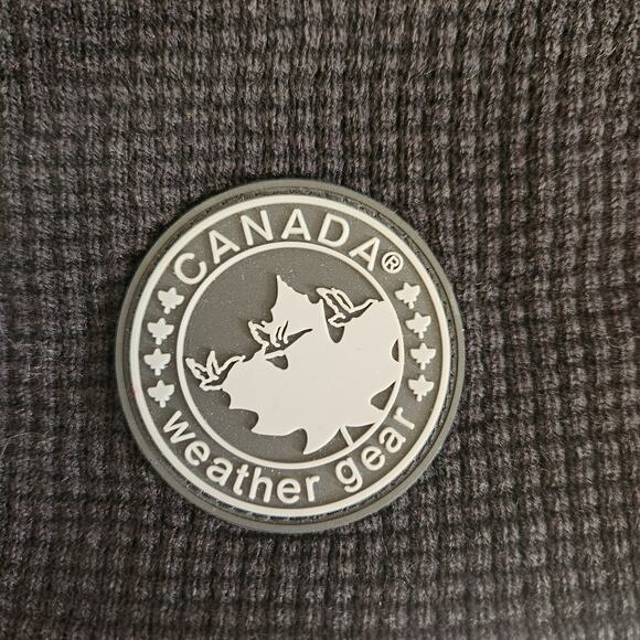 Canada Weather‎ Gear Black Beanie Soft Lined Gray Logo New - Picture 2 of 5